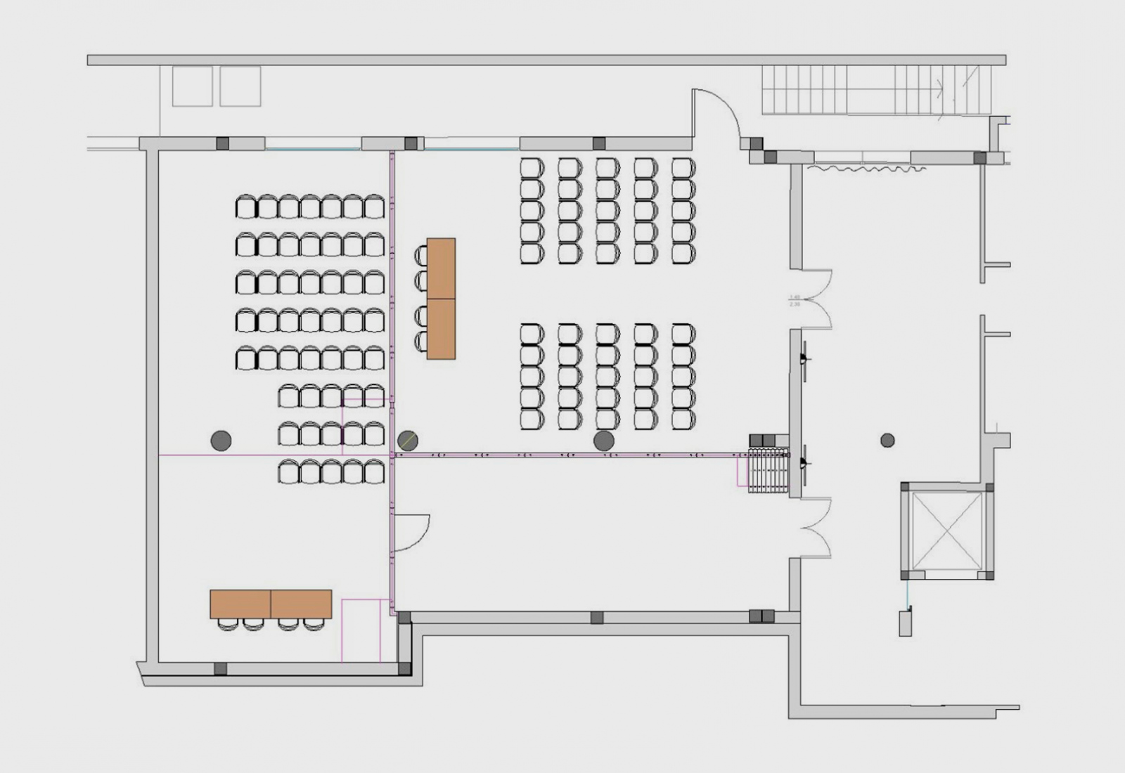 Planimetria Sala Meeting Hotel Vicenza