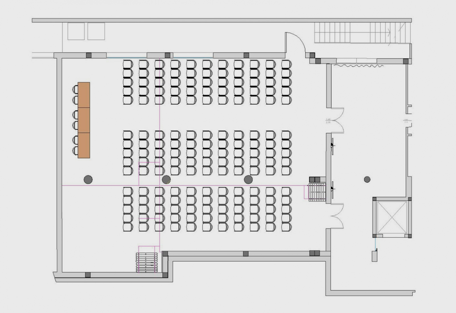 Planimetria Sala Meeting Hotel Vicenza